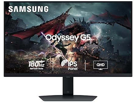 Samsung 27"Odyssey G5 Fast IPS 2K Gaming Monitor