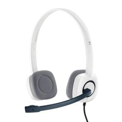 Logitech H150 Wired Stereo Headset with 3.5mm - 2 pin (Input and Output Jack) (Cloud White)