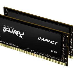 Kingston Fury Impact KF432S20IB1K2/32 32GB (16GB x2) DDR4 3200MHz ,Dual Rank Non ECC Laptop Memory RAM SODIMM