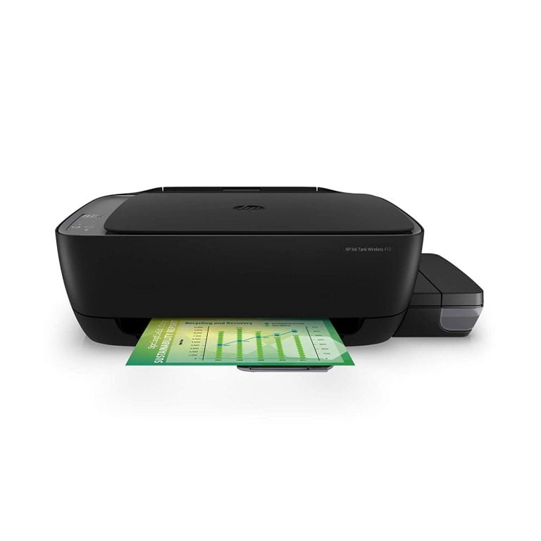 HP Ink Tank 410 WiFi Colour Printer, Scanner and Copier for Home/Office, High Capacity Tank (4000 Black and 8000 Colour), Borderless Print