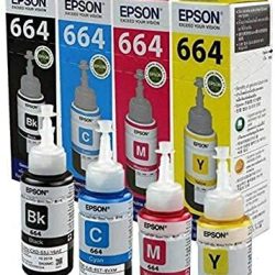 Epson 664 Set Black, Cyan , Magenta ,Yellow Tri-Color Ink Cartridge