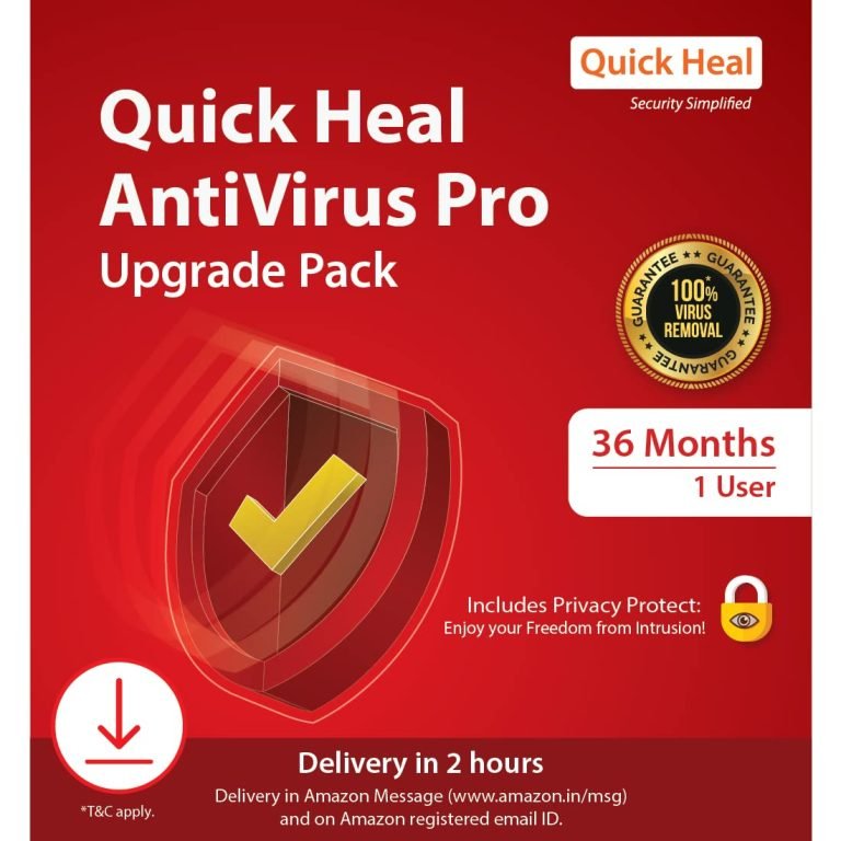Quick Heal | Antivirus Pro – Renewal Pack | 1 user | 3 Years